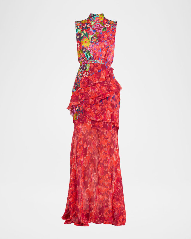 Fleur Ruffled Astilbe Garden Dress